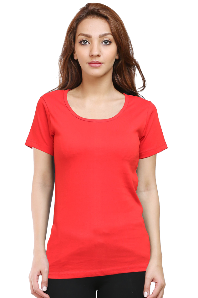 Female Round Neck Half Sleeve Classic T - shirt