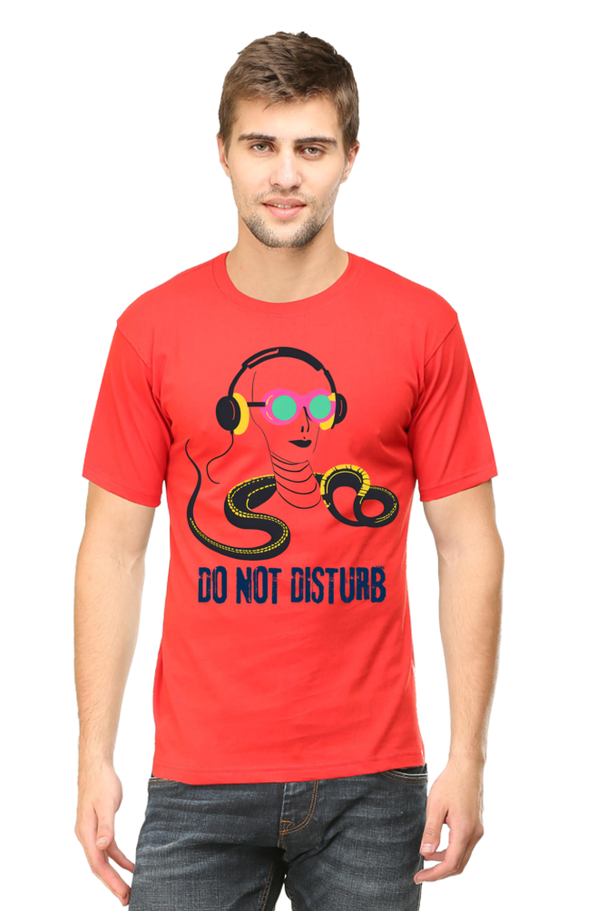 Men-Printed T Shirt-do not disturb-snake listening song