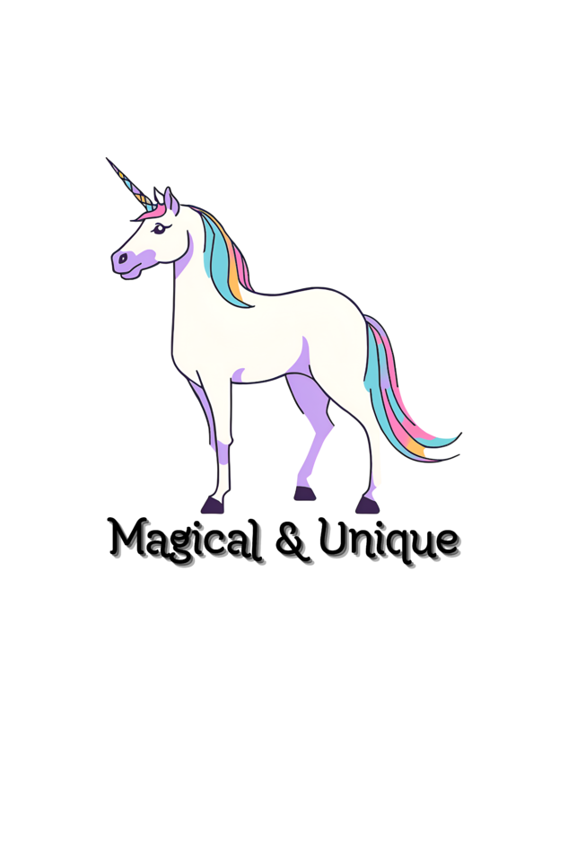 Girl's T-Shirt-Printed-Unicorn-Magical & Unique-Vinyl Print