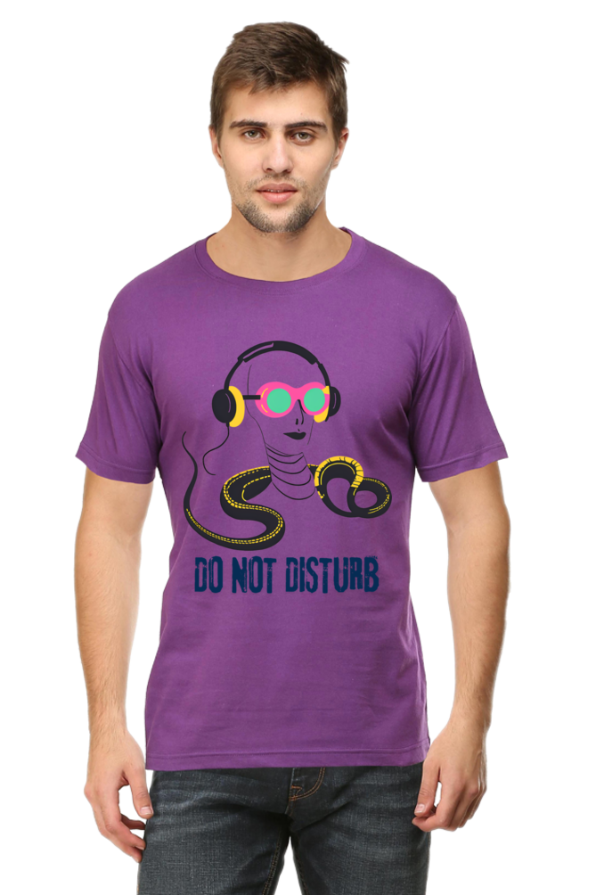 Men-Printed T Shirt-do not disturb-snake listening song