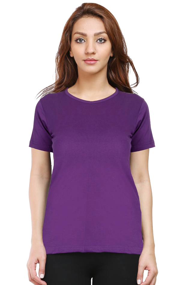 Female Round Neck Half Sleeve Classic T - shirt