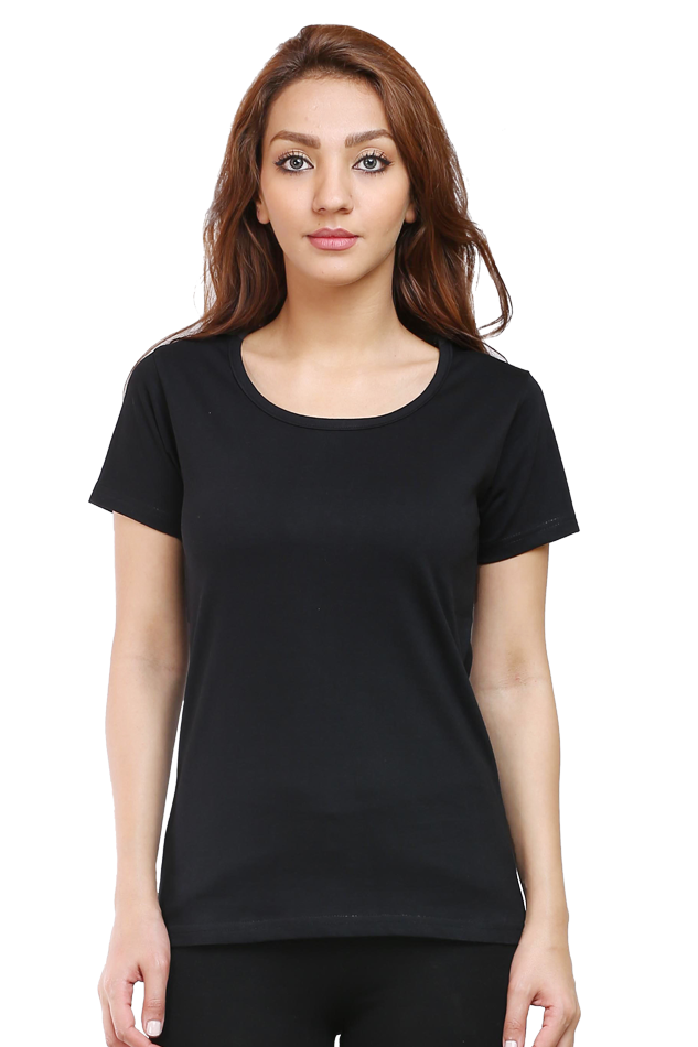 Female Round Neck Half Sleeve Classic T - shirt