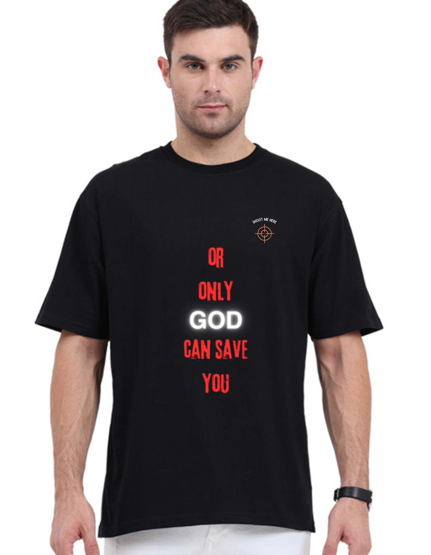 Oversized Printed T-Shirt (Shoot Me Here)