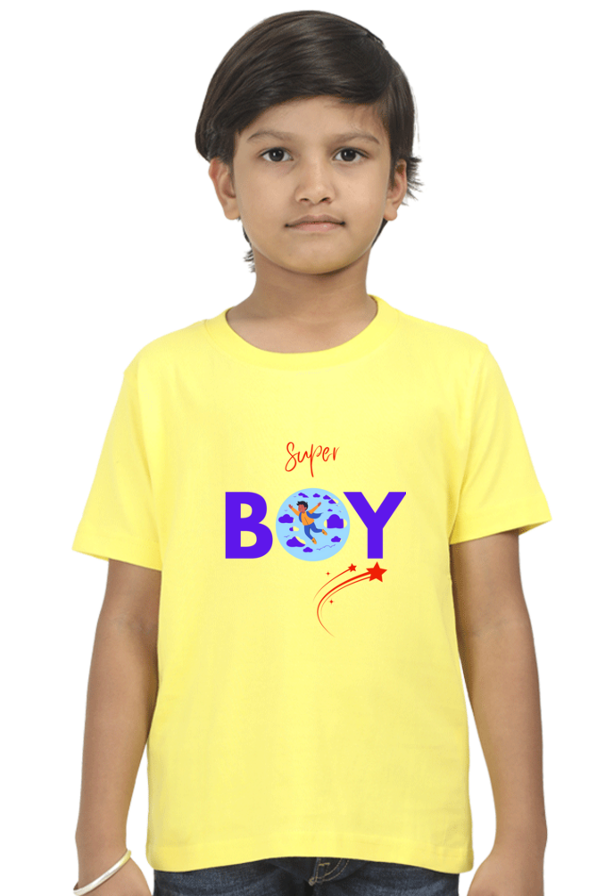 Boy-Printed T Shirt-Super Boy