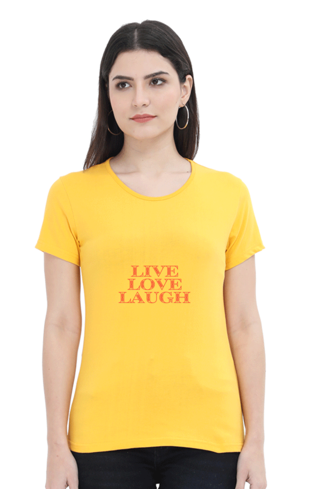 Women Half Sleeve T-Shirt (glow in dark)