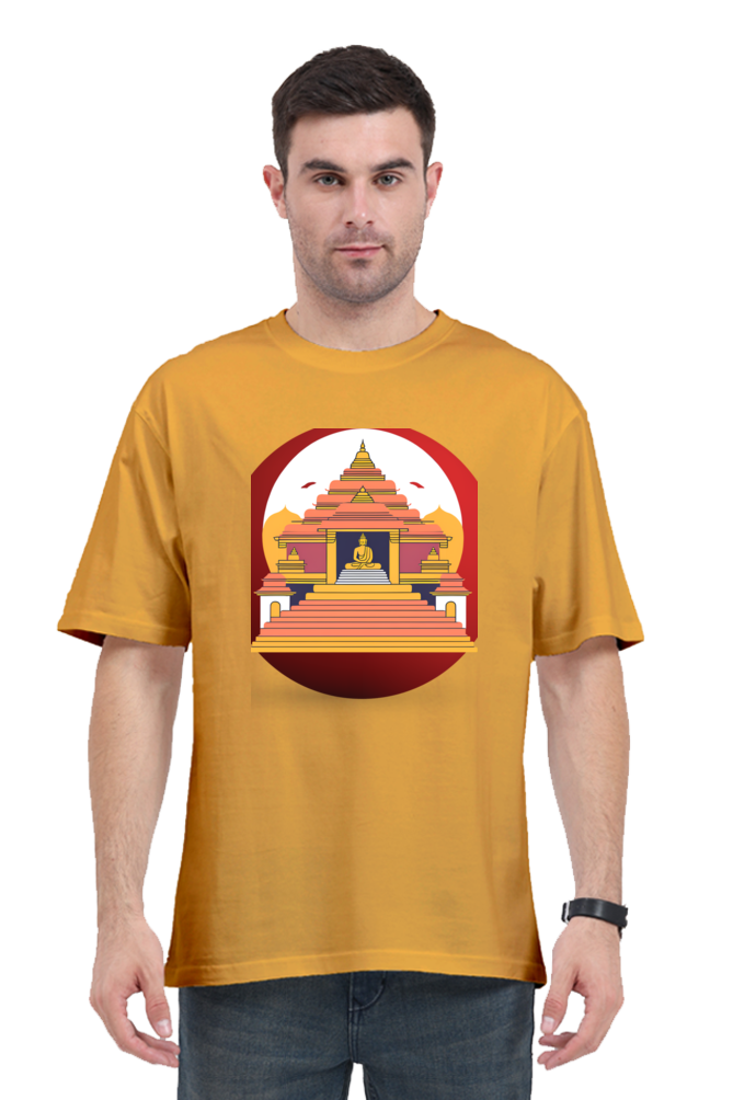 Buddha temple-over sized t shirt