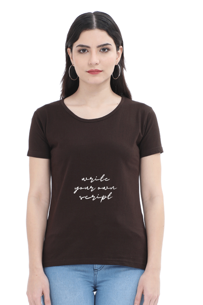 Women Round Neck Half Sleeve Classic - (write your story)