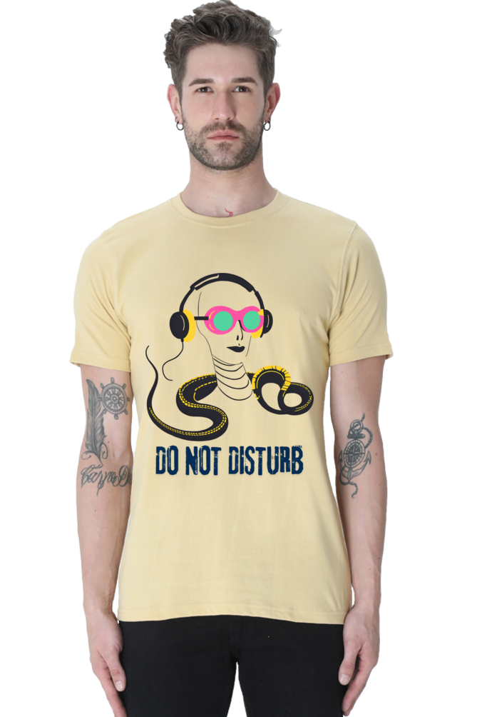 Men-Printed T Shirt-do not disturb-snake listening song