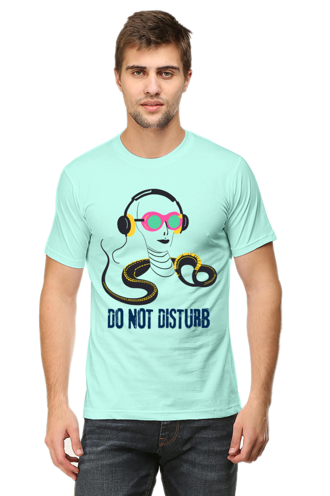Men-Printed T Shirt-do not disturb-snake listening song