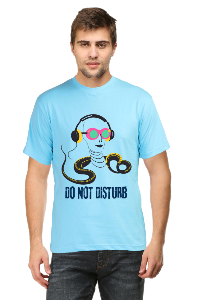 Men-Printed T Shirt-do not disturb-snake listening song