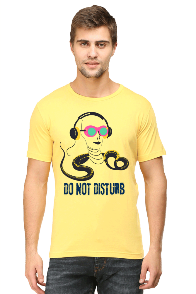 Men-Printed T Shirt-do not disturb-snake listening song