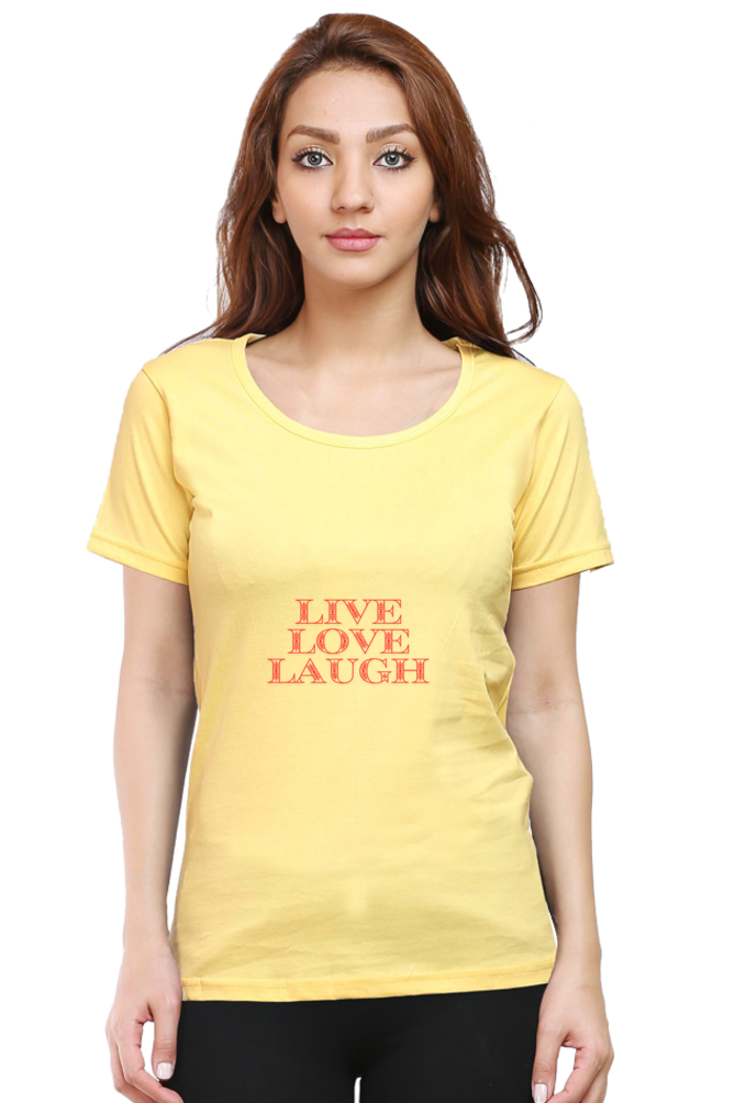 Women Half Sleeve T-Shirt (glow in dark)