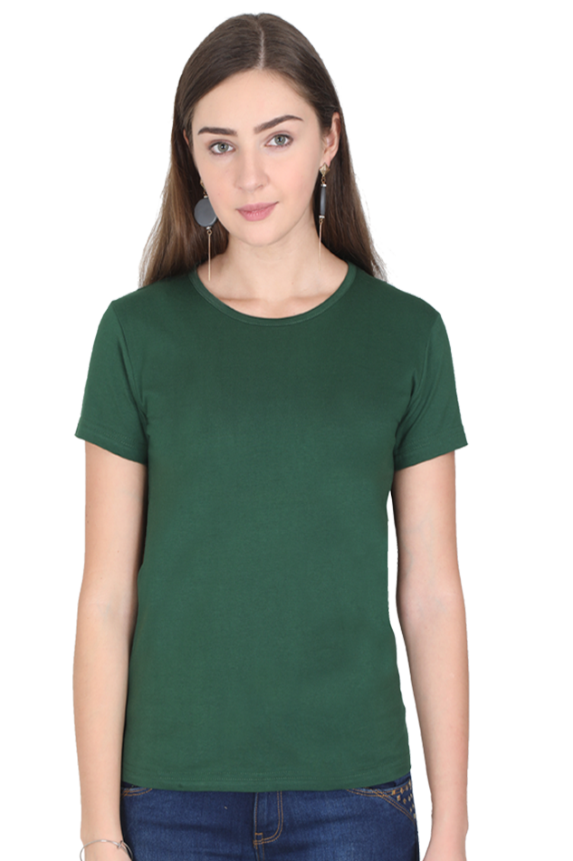 Female Round Neck Half Sleeve Classic T - shirt