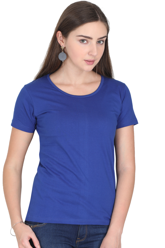 Female Round Neck Half Sleeve Classic T - shirt