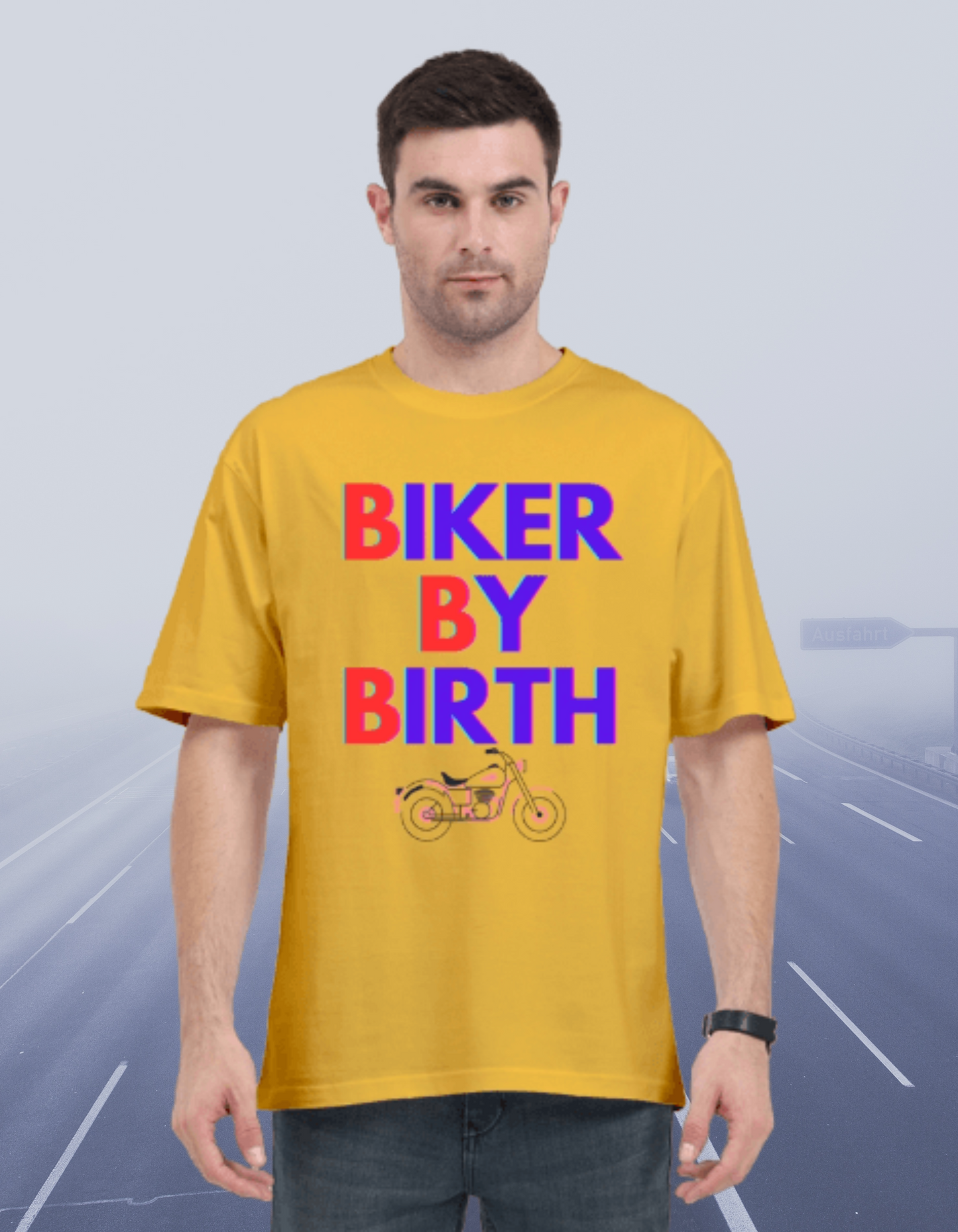 Biker-Over sized T- Shirt-BBB-Vinyl Print