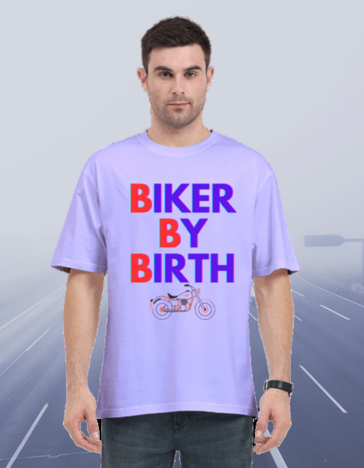 Biker-Over sized T- Shirt-BBB-Vinyl Print