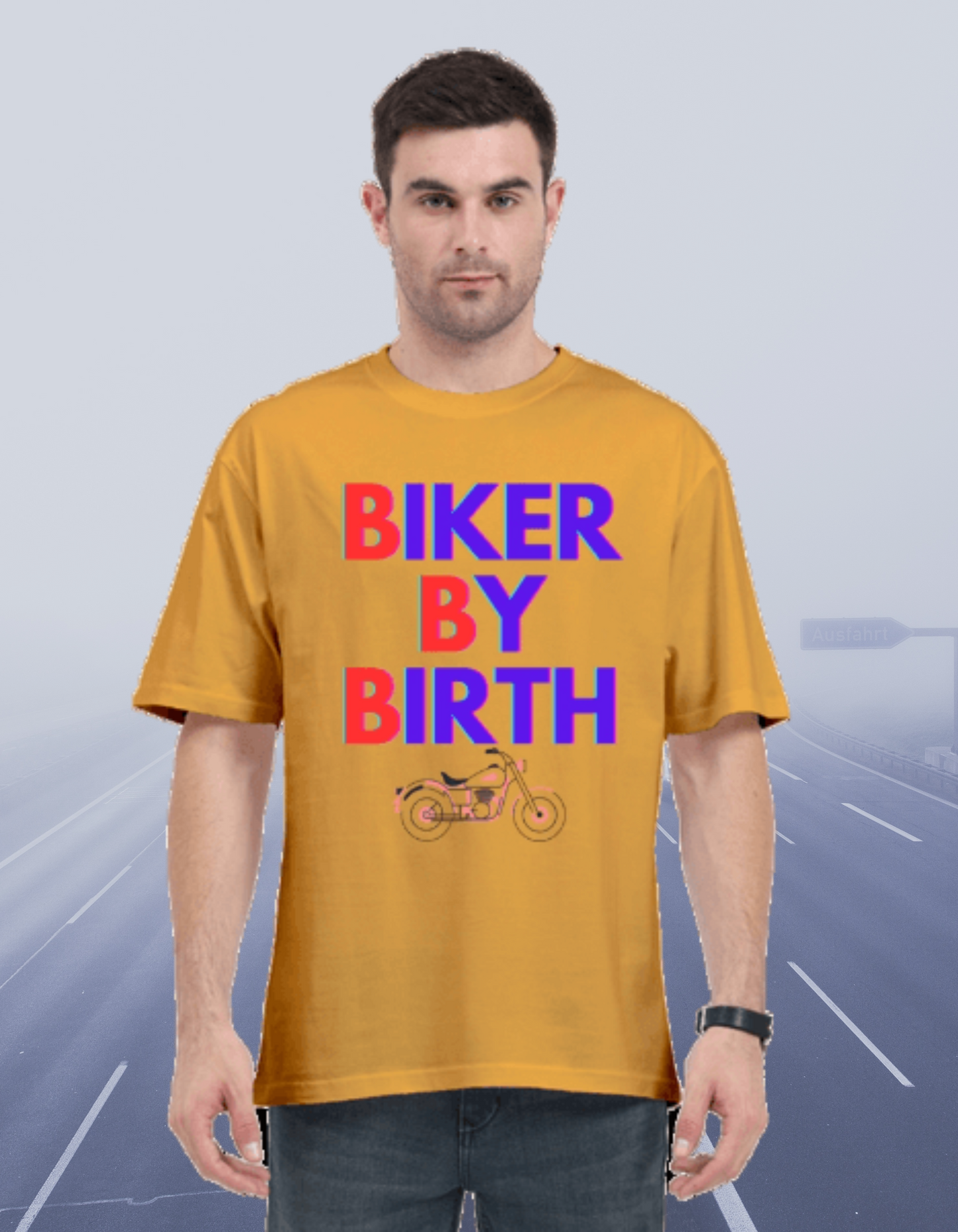 Biker-Over sized T- Shirt-BBB-Vinyl Print