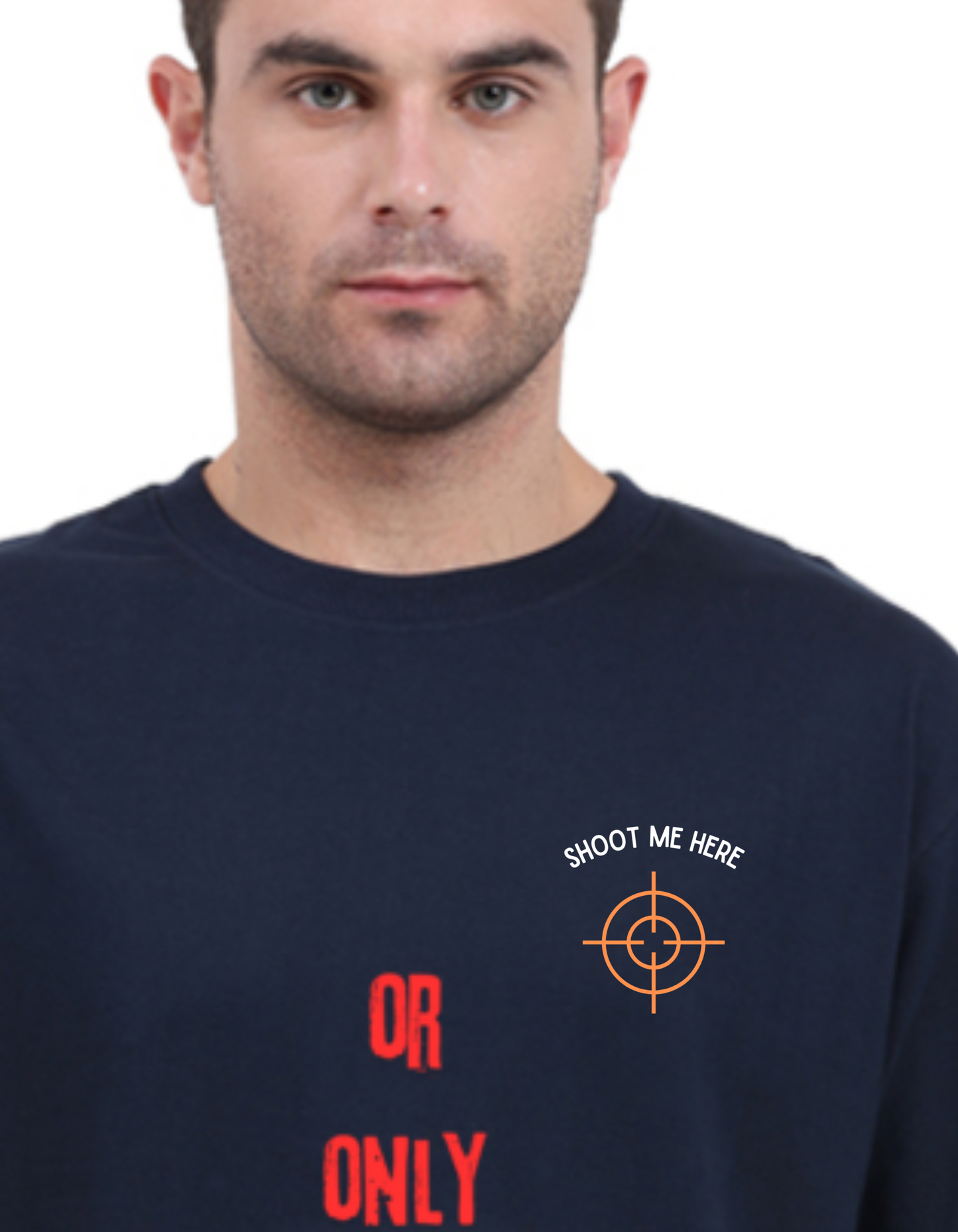 Oversized Printed T-Shirt (Shoot Me Here)