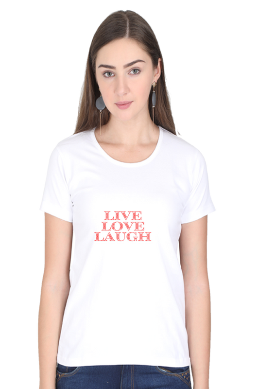 Women Half Sleeve T-Shirt (glow in dark)