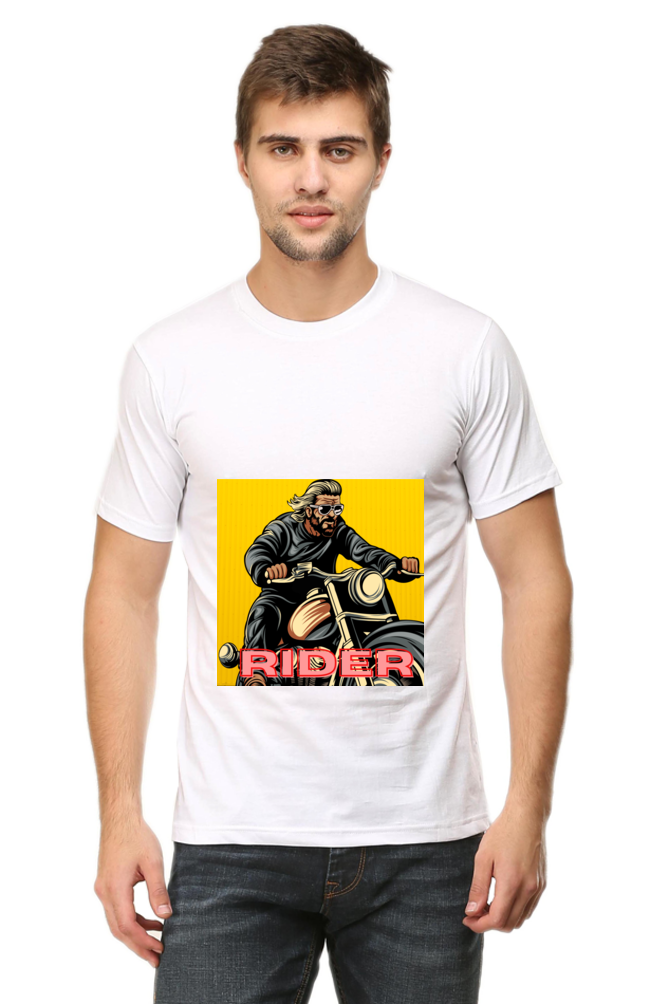 Rider T-Shirt with Both Side Printing