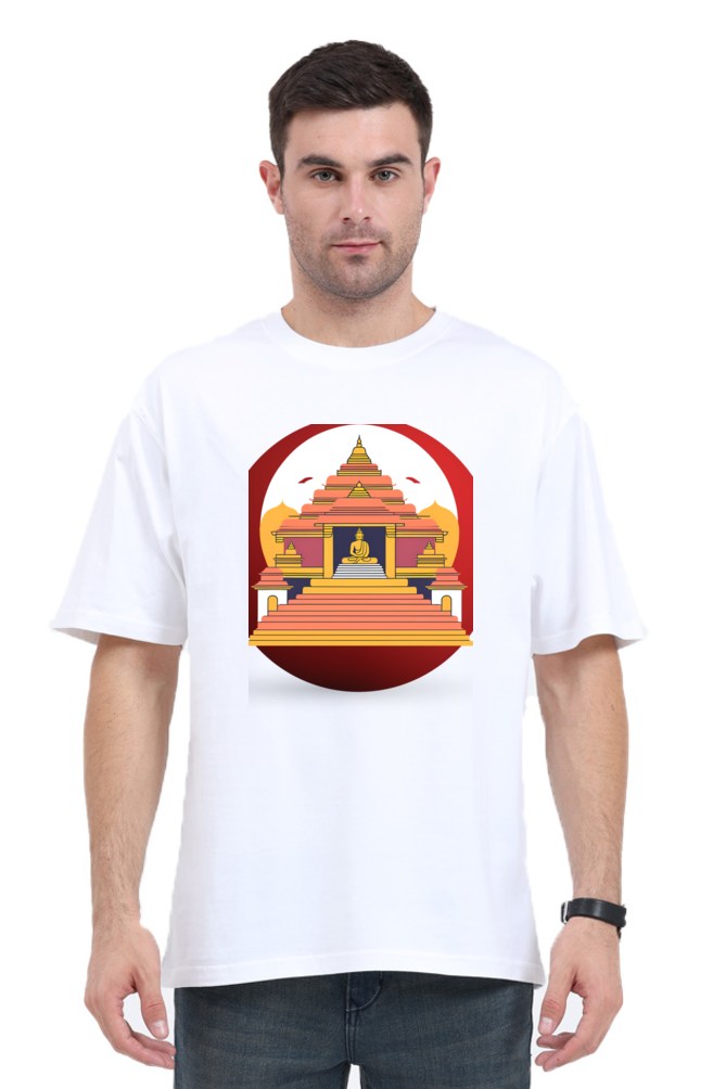 Buddha temple-over sized t shirt