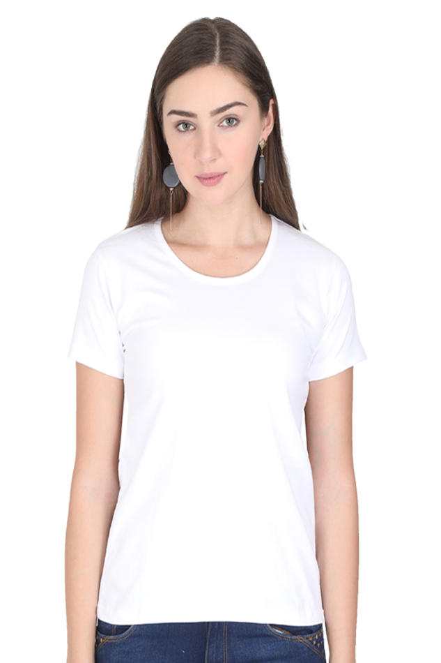 Female Round Neck Half Sleeve Classic T - shirt