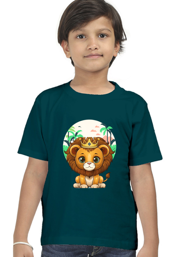 Boy's-Printed T shirt-Lion Cub