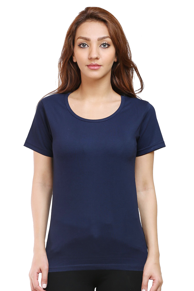 Female Round Neck Half Sleeve Classic T - shirt