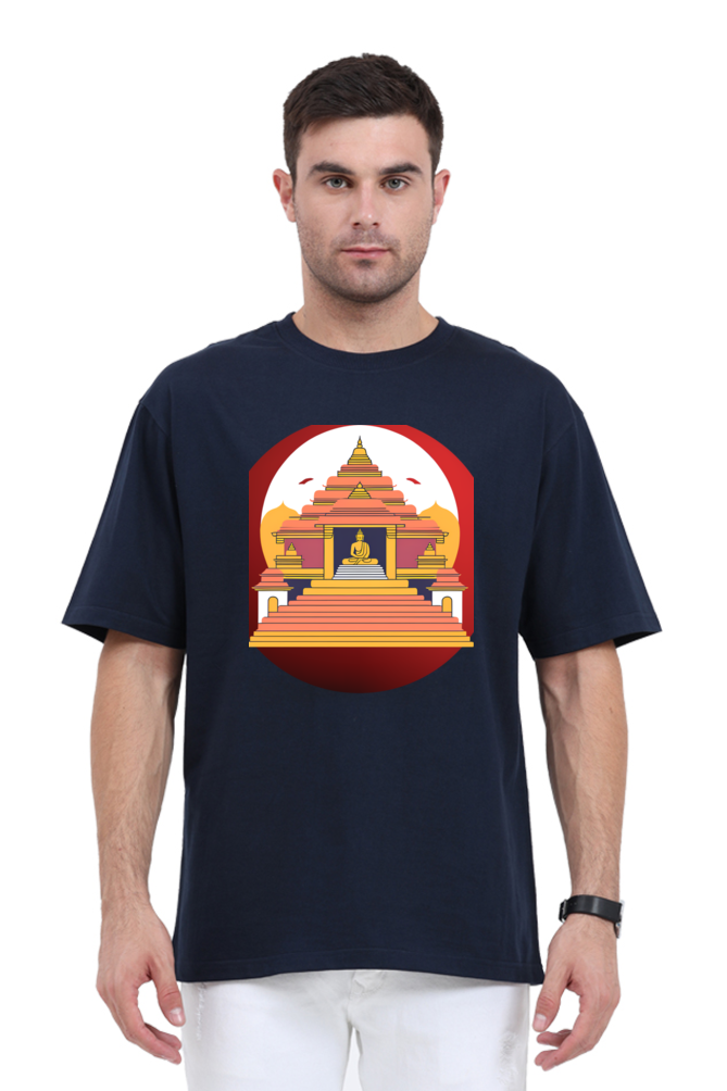 Buddha temple-over sized t shirt