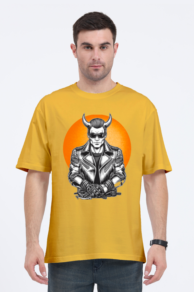 Biker-Devil-Oversized Classic T shirt