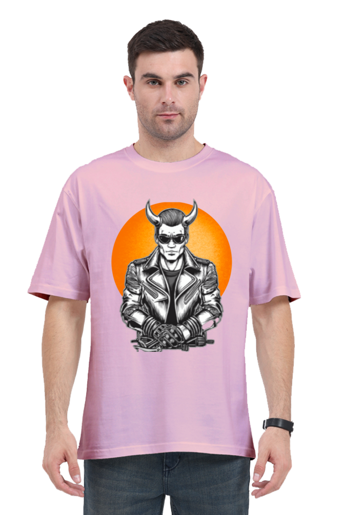 Biker-Devil-Oversized Classic T shirt