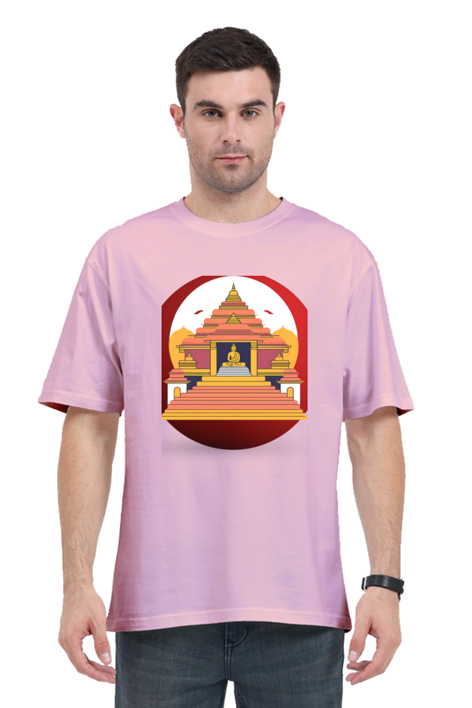 Buddha temple-over sized t shirt