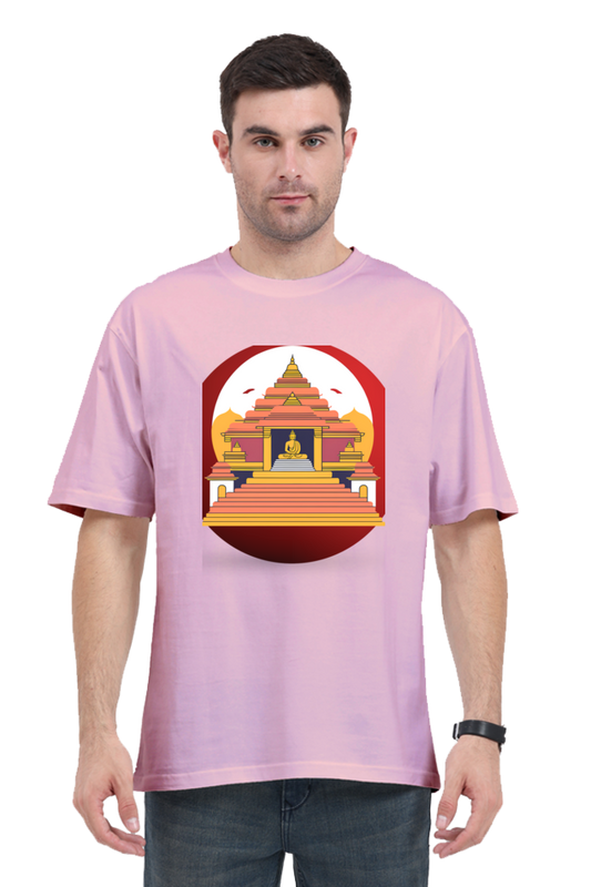 Buddha temple-over sized t shirt