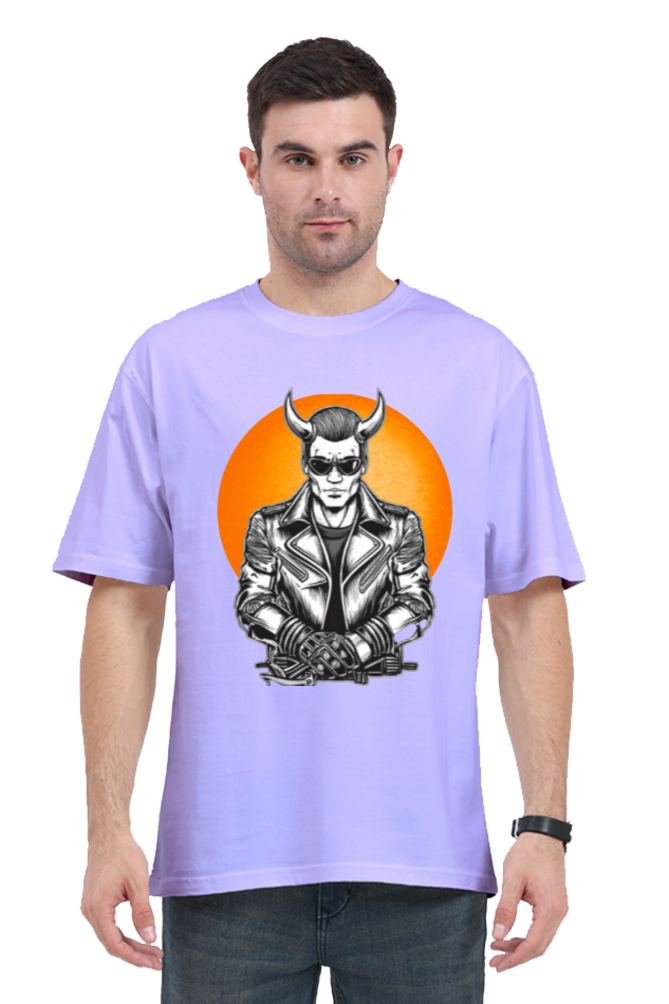 Biker-Devil-Oversized Classic T shirt