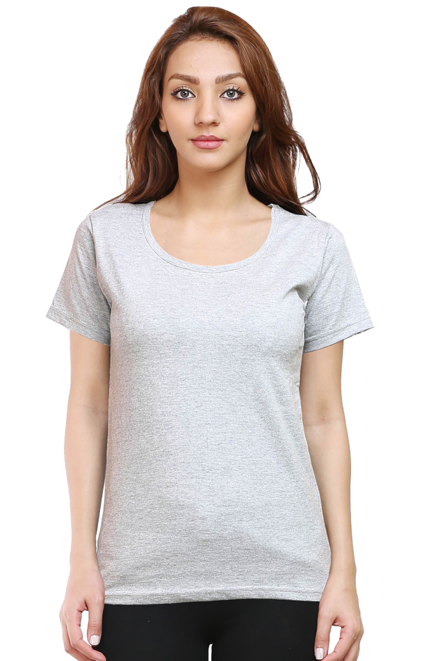 Female Round Neck Half Sleeve Classic T - shirt