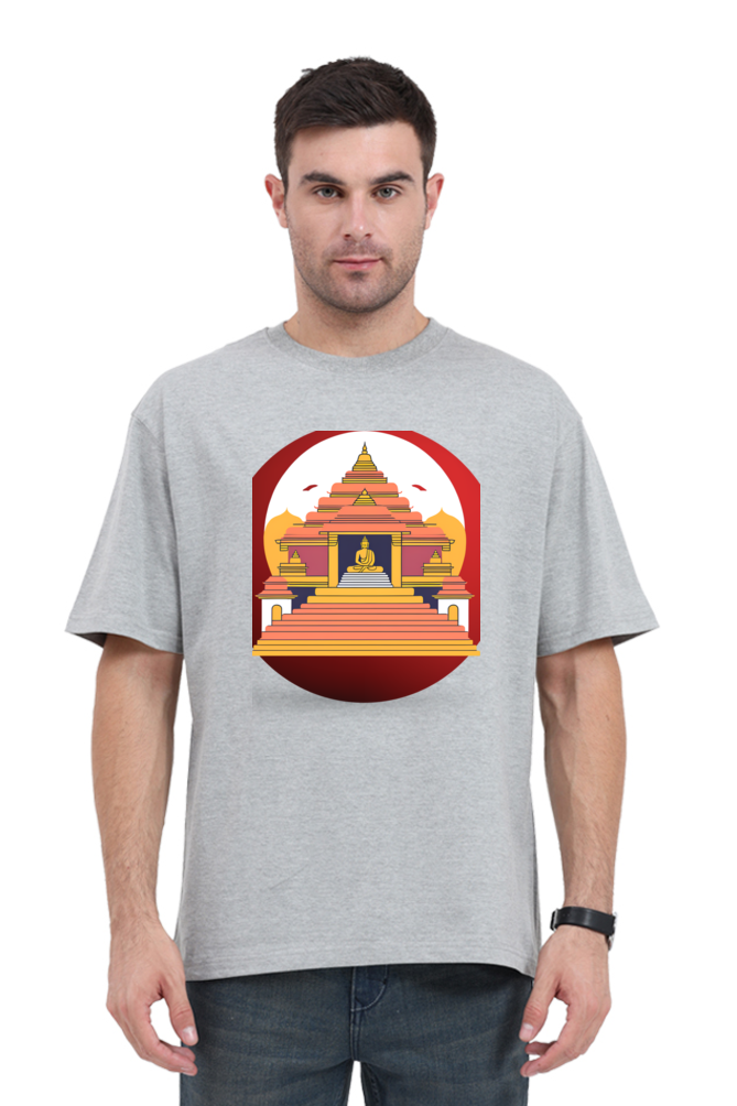 Buddha temple-over sized t shirt