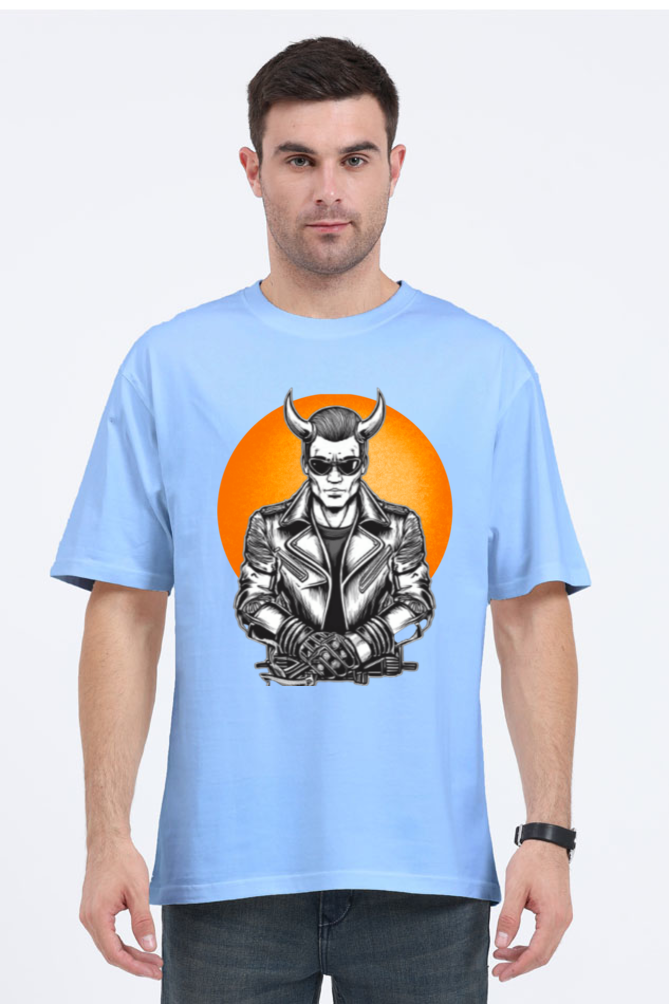 Biker-Devil-Oversized Classic T shirt