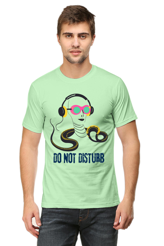 Men-Printed T Shirt-do not disturb-snake listening song